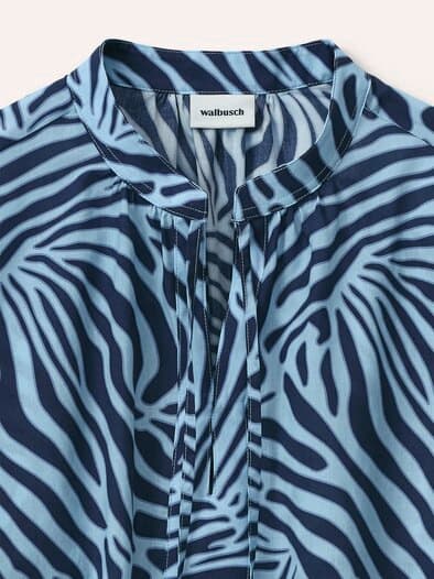 Shirtbluse aus Baumwollmix Smokey Blue