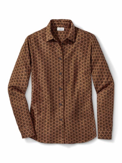 Thermoflanell-Hemdbluse Minimal Toffee