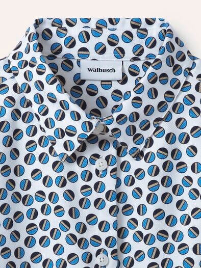 Hemdbluse aus Thermoflanell Tupfen