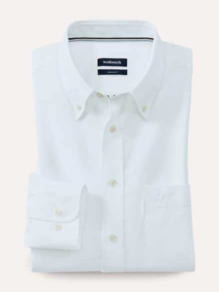 Premium Oxford-Hemd Uni Weiß