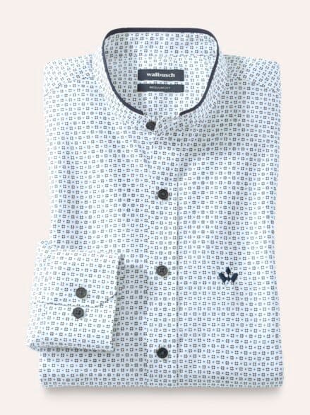 Extraglatt-Stehkragen-Hemd Minimal Druck Extraglatt-Stehkragen-Hemd Minimal Druck