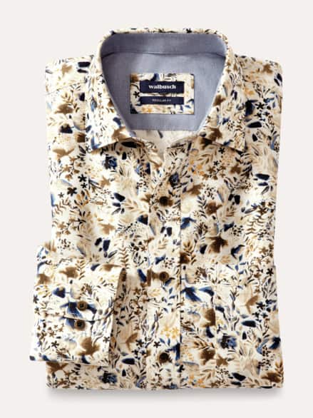 Flanell-Hemd Gesucht-Gefunden Druck Natur