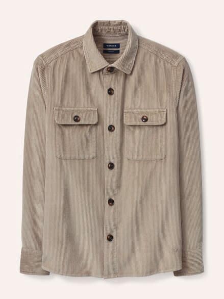 Overshirt aus Breitcord Wollweiß Overshirt aus Breitcord Wollweiß