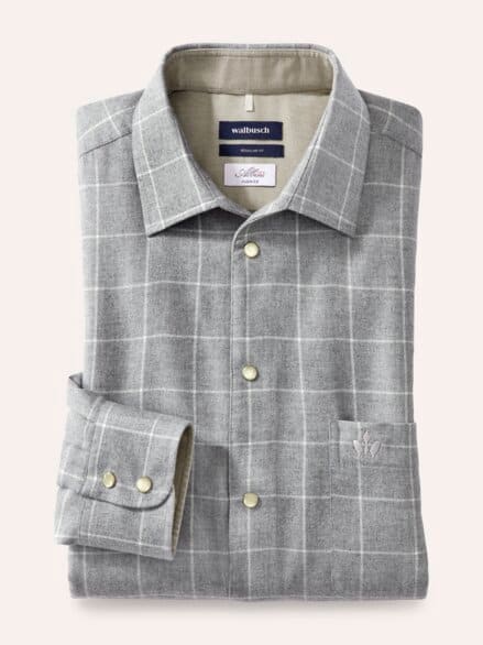 Luxus-Flanell Hemd Fensterkaro