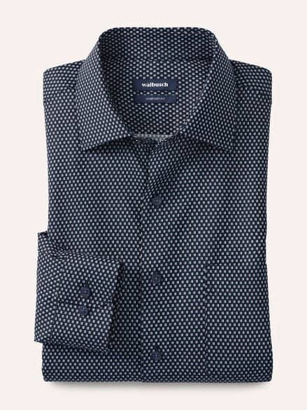 Extraglatt-Hemd Kent-Kragen Minimal Druck