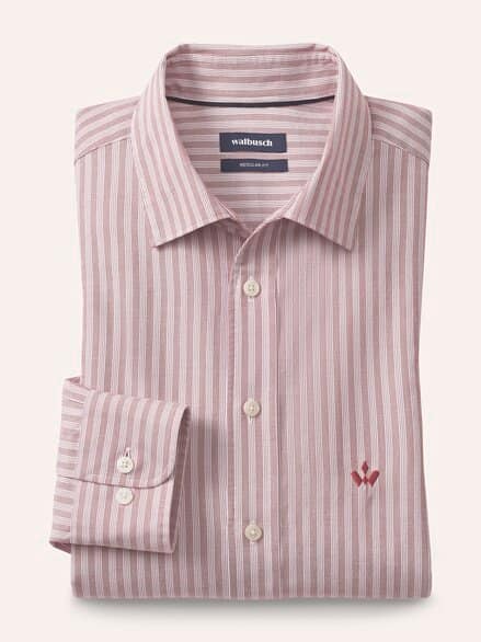 Royal-Oxford Hemd Streifen Rot