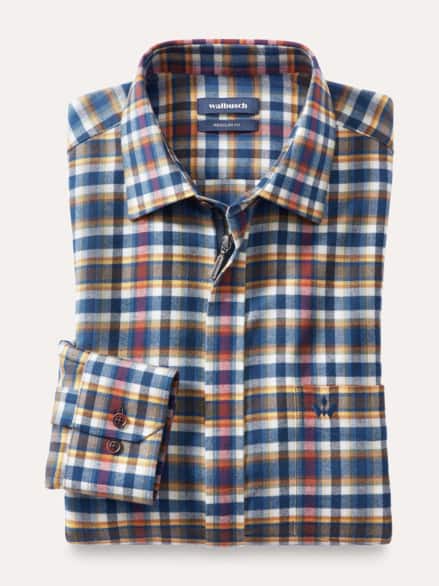 Soft-Flanell-Hemd Zip & Go Karo Bordeaux Soft-Flanell-Hemd Zip & Go Karo Bordeaux