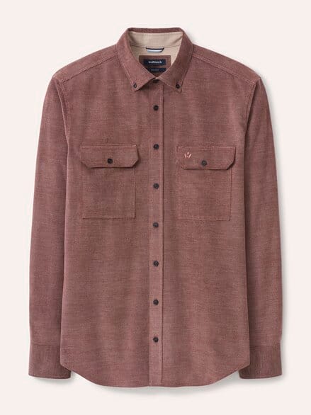Soft-Cord Overshirt Rost