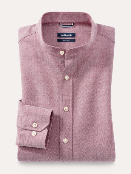 Flanell Stehkragen-Hemd Dessin 1 Flanell Stehkragen-Hemd Dessin 1