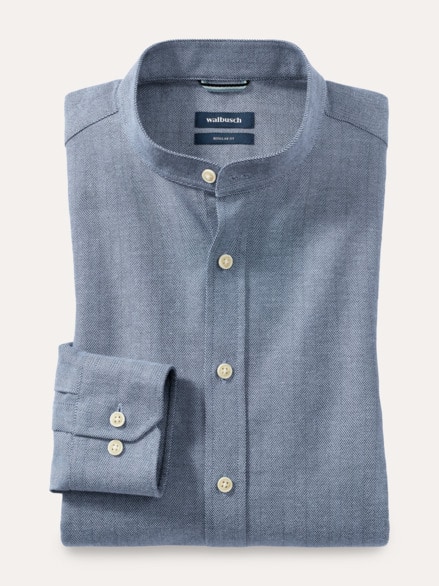 Flanell Stehkragen-Hemd Dessin 4