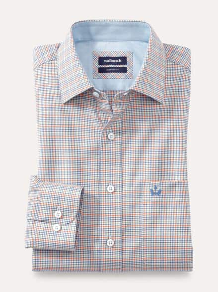 Extraglatt-Hemd Soft-Twill Vichy Multi