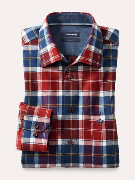 Sturmtief Flanell-Hemd Tartan Rot Sturmtief Flanell-Hemd Tartan Rot