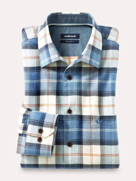 Sturmtief Flanell-Hemd Tartan Blau Sturmtief Flanell-Hemd Tartan Blau