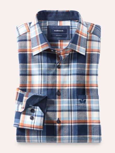 Softflanell-Hemd Karo Blau Softflanell-Hemd Karo Blau