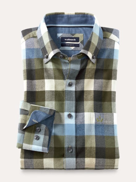 Sturmtief Flanell-Hemd Karo Schilf Sturmtief Flanell-Hemd Karo Schilf