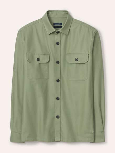 Hemdjacke aus Baumwoll-Mischung Schilf