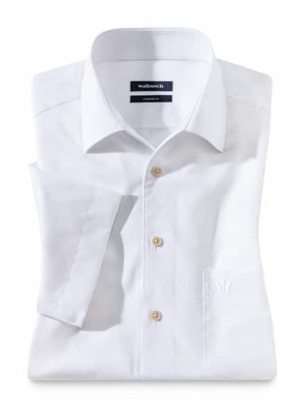 Extraglatt-Hemd Tropical Weiß