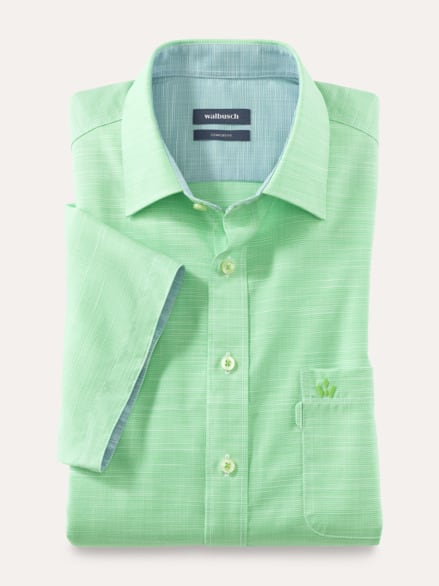 Tropical-Hemd soft & leicht Chambray Minze