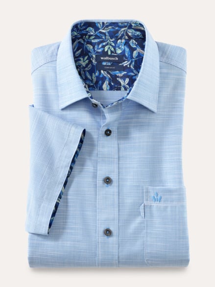 Tropical-Hemd soft & leicht Chambray Blau Tropical-Hemd soft & leicht Chambray Blau