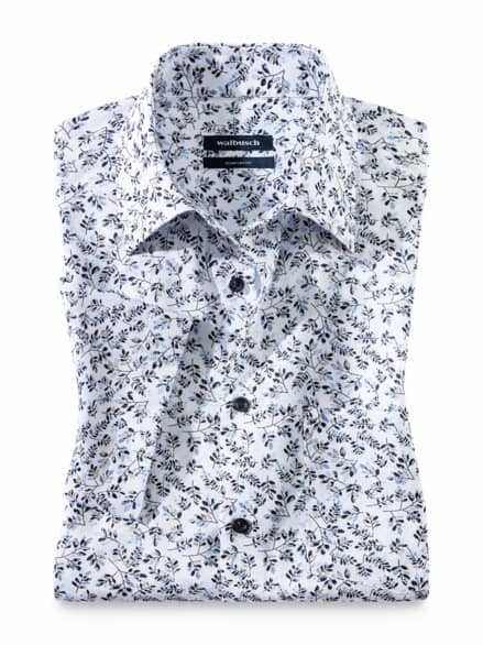 Extraglatt-Hemd Kent-Kragen Druck Blatt