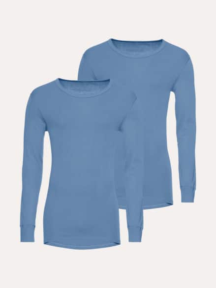 Thermo-Langarmshirt 2er-Pack Blau