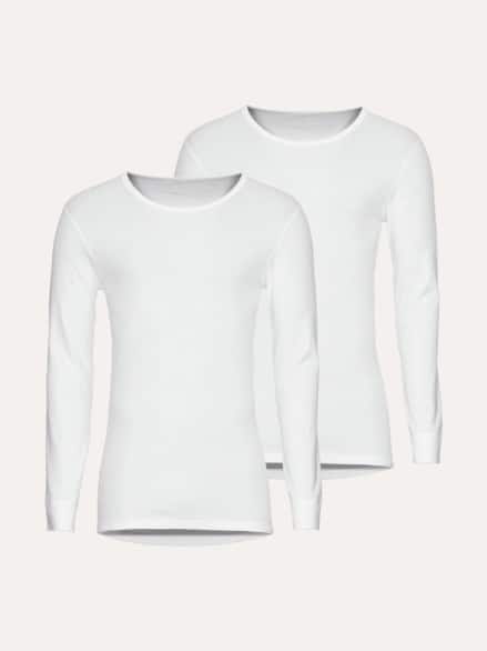 Thermo-Langarmshirt 2er-Pack Weiß Thermo-Langarmshirt 2er-Pack Weiß