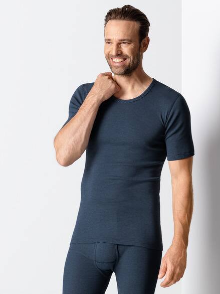 Thermo-Shirt 2er-Pack Mar. gestreift