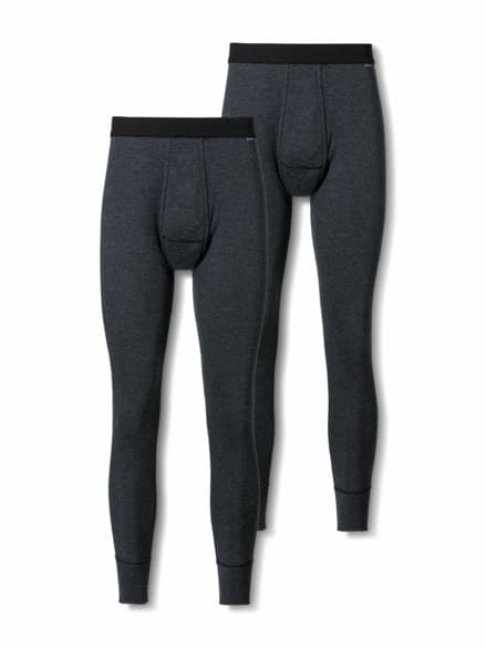 Thermo-Hose lang 2er-Pack Anthrazit Gestr Thermo-Hose lang 2er-Pack Anthrazit Gestr