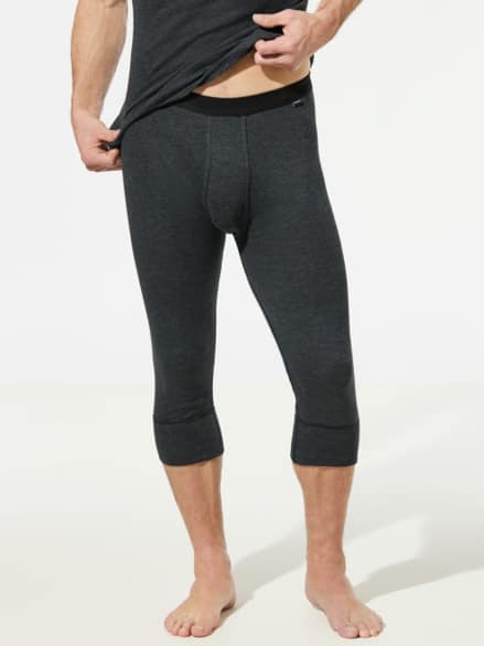 Thermo-Kniehose 2er-Pack Anthrazit Gestr