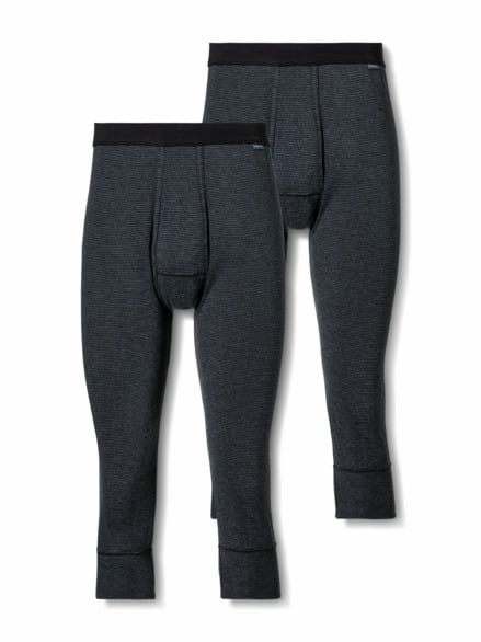 Thermo-Kniehose 2er-Pack Anthrazit Gestr