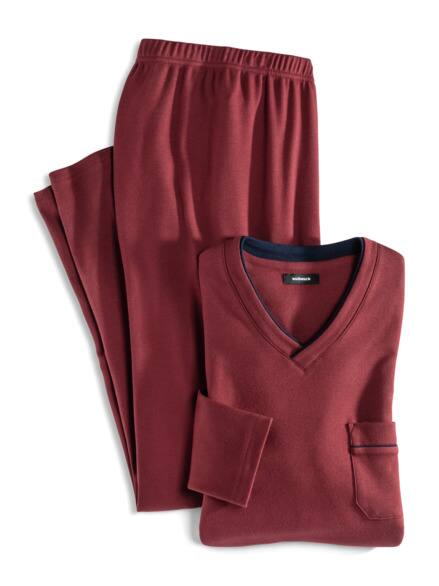 Wohlfühl Schlafanzug Easycare Bordeaux Wohlfühl Schlafanzug Easycare Bordeaux