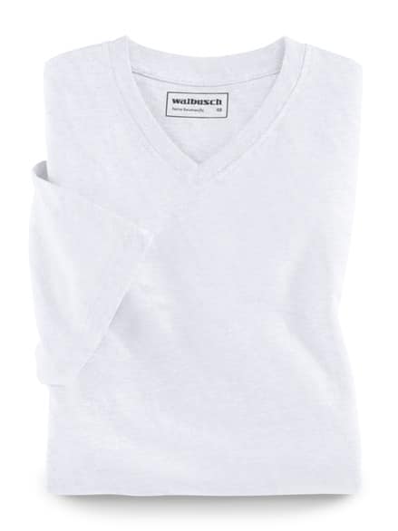 T-Shirt V-Ausschnitt Weiß