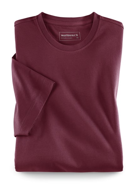 T-Shirt Rundhalsausschnitt Burgund