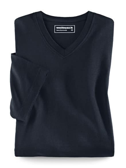 T-Shirt V-Ausschnitt Marine