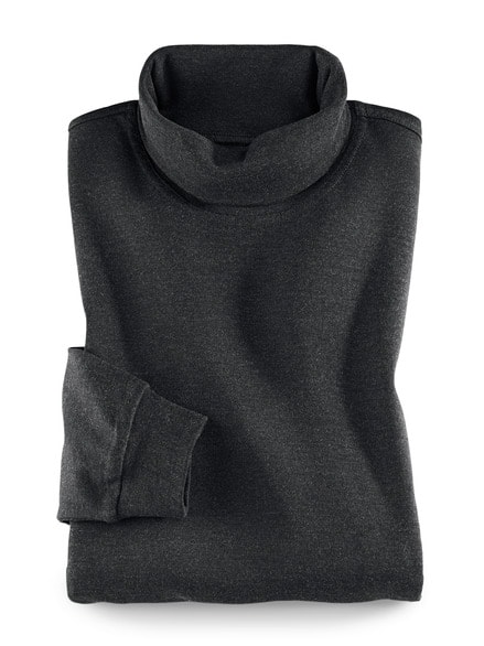 Rollkragen-Shirt Anthrazit