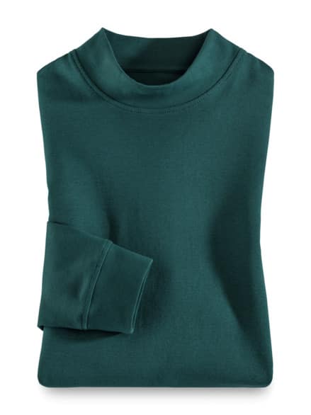 Langarm-Shirt Stehkragen Clubgrün Langarm-Shirt Stehkragen Clubgrün