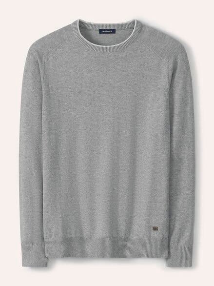 Premium Pullover Grau Melange