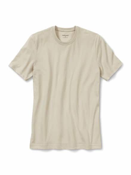 T-Shirt Rundhalsausschnitt Natur