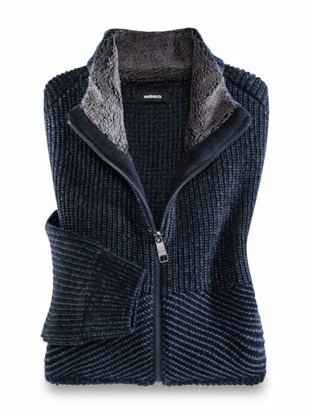 Thermo-Strukturmix-Jacke Marine