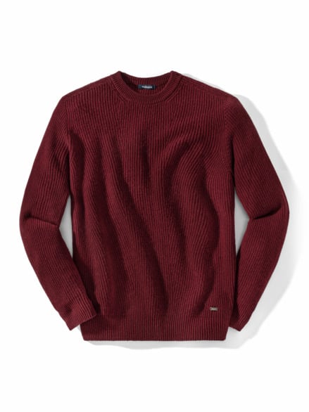 Cashmino Pullover Nahtlos Weinrot Cashmino Pullover Nahtlos Weinrot