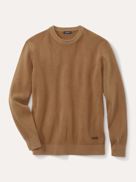 Komfort Ripp-Pullover Camel