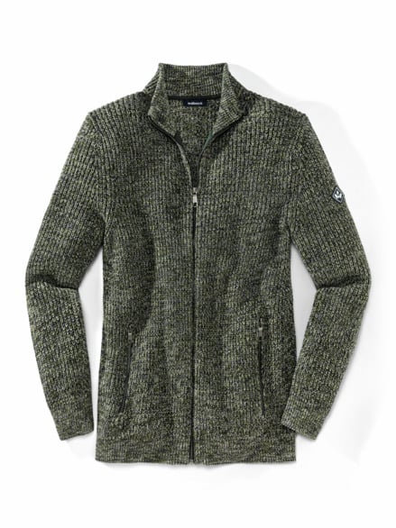 Mouline Zip-Jacke Moosgrün Mouline Zip-Jacke Moosgrün