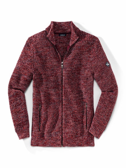Mouline Zip-Jacke Feuerrot
