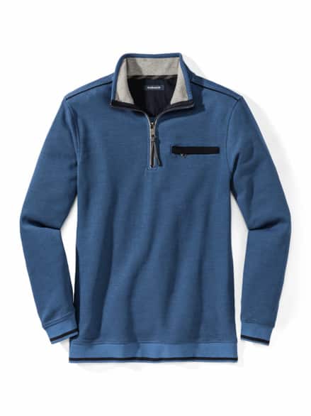 Easycare Struktur-Troyer Bicolor Lichtblau Easycare Struktur-Troyer Bicolor Lichtblau