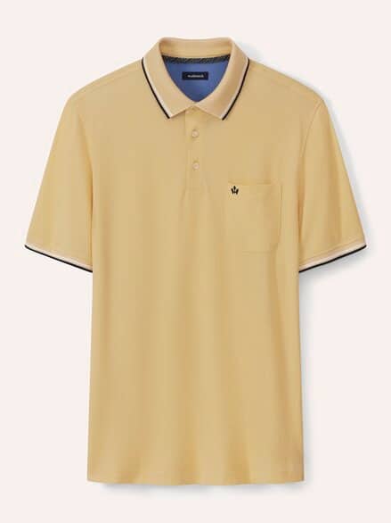 Extraglatt-Polo Bicolor Uni Gelb Extraglatt-Polo Bicolor Uni Gelb