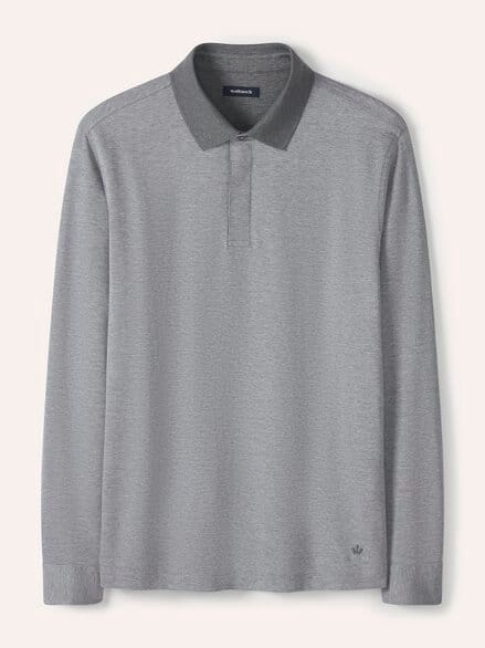 Jaquard-Polo Bicolor Grau Jaquard-Polo Bicolor Grau