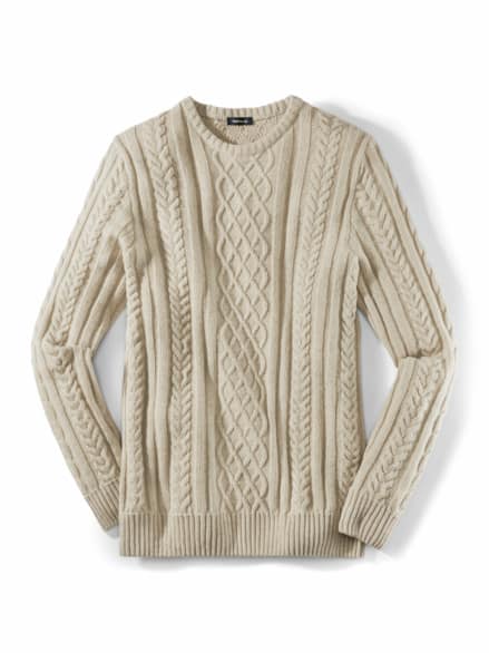 Aran-Pullover Natur Aran-Pullover Natur