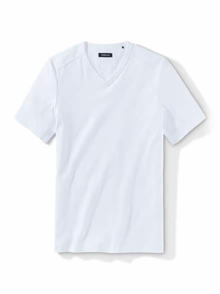 Zu schade für drunter-Shirt V-Neck Weiß Zu schade für drunter-Shirt V-Neck Weiß