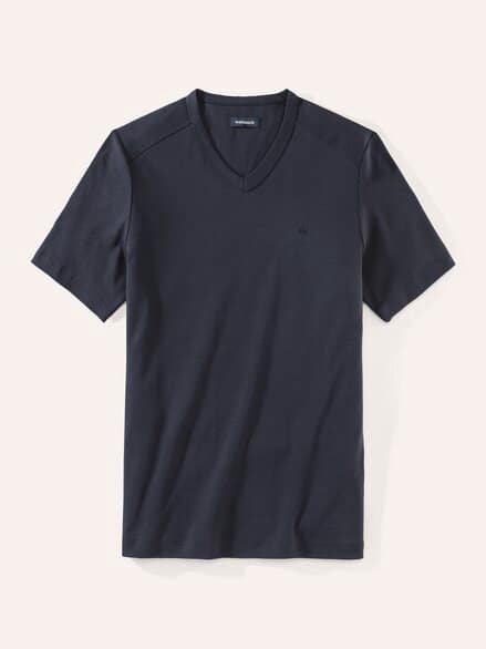 Zu schade für drunter-Shirt V-Neck Marine