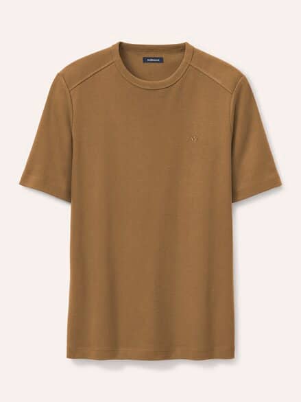 Das zu schade für drunter-Shirt Cognac